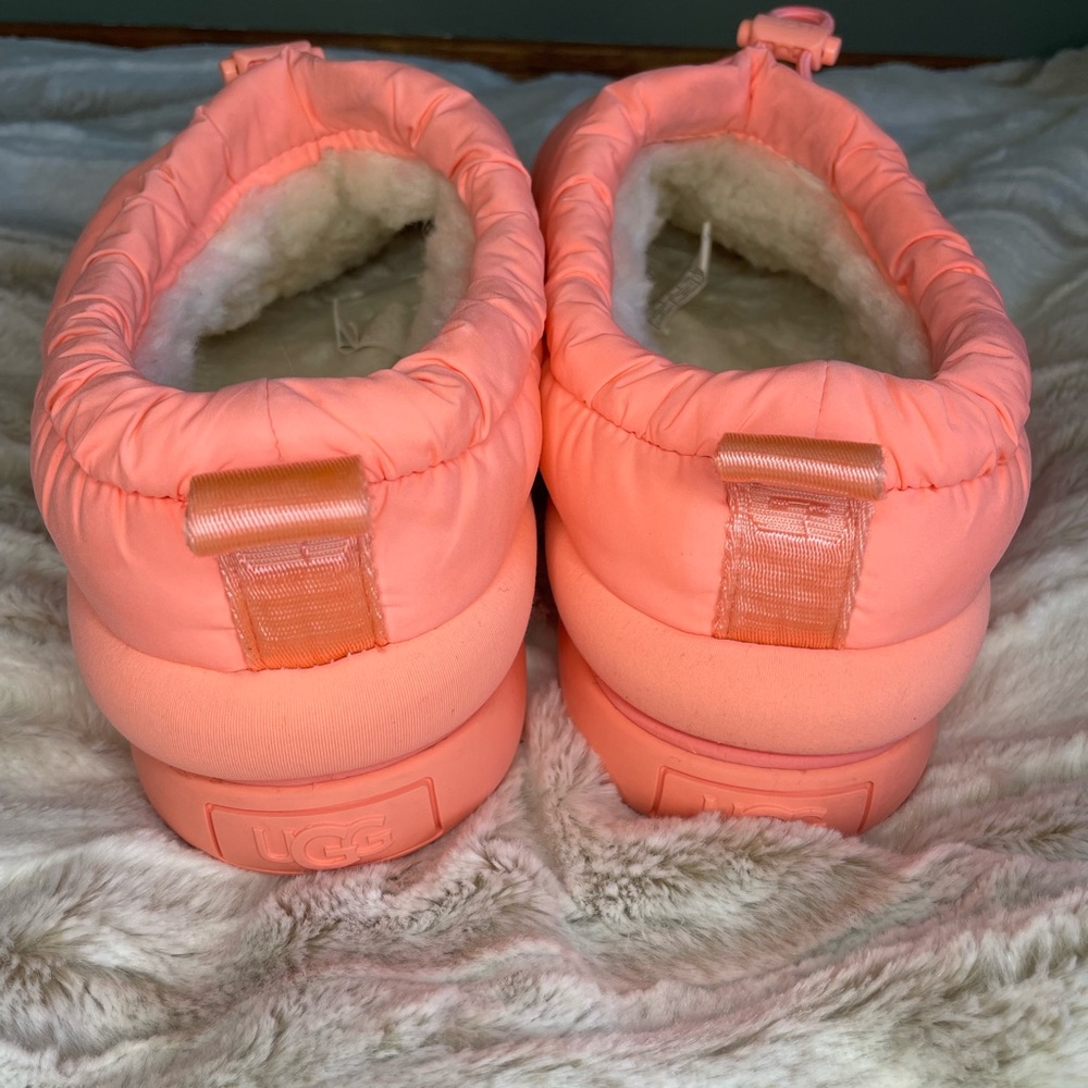UGG Coral Pink Quilted Slide Slippers - Picture 9 of 11